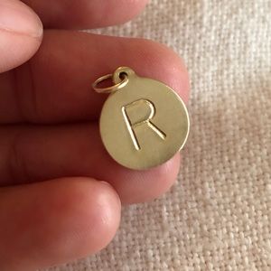 Helen Ficalora 14k yellow gold “R” charm